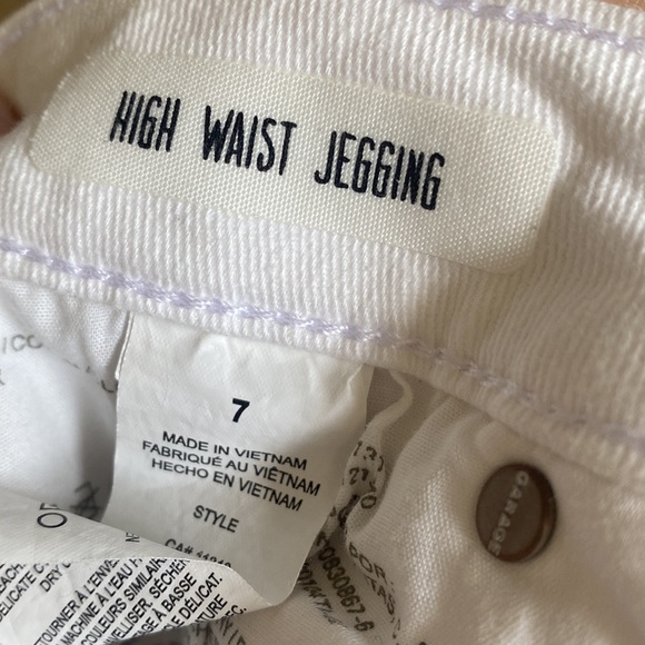 Garage white high waist jegging - Picture 2 of 2